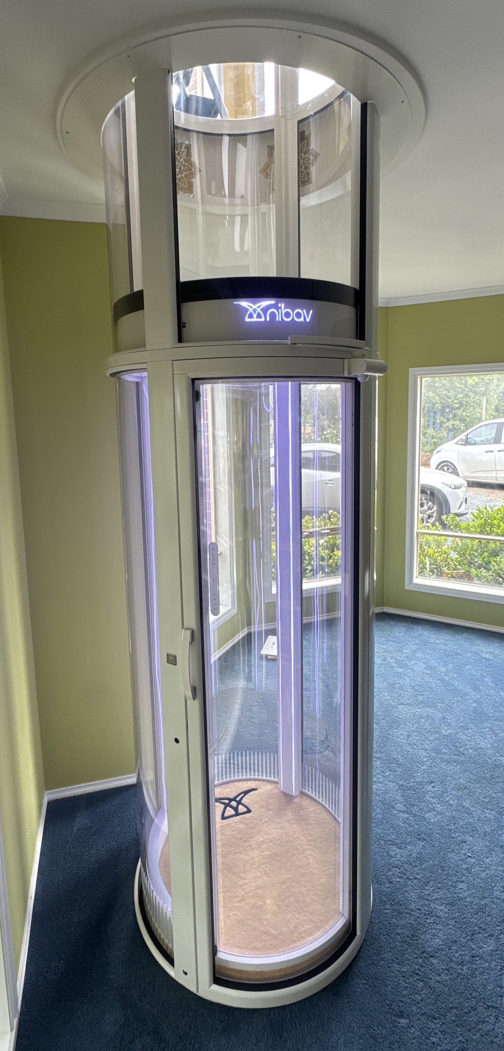 Nibav vacuum home elevator installed by Samco Lift Services